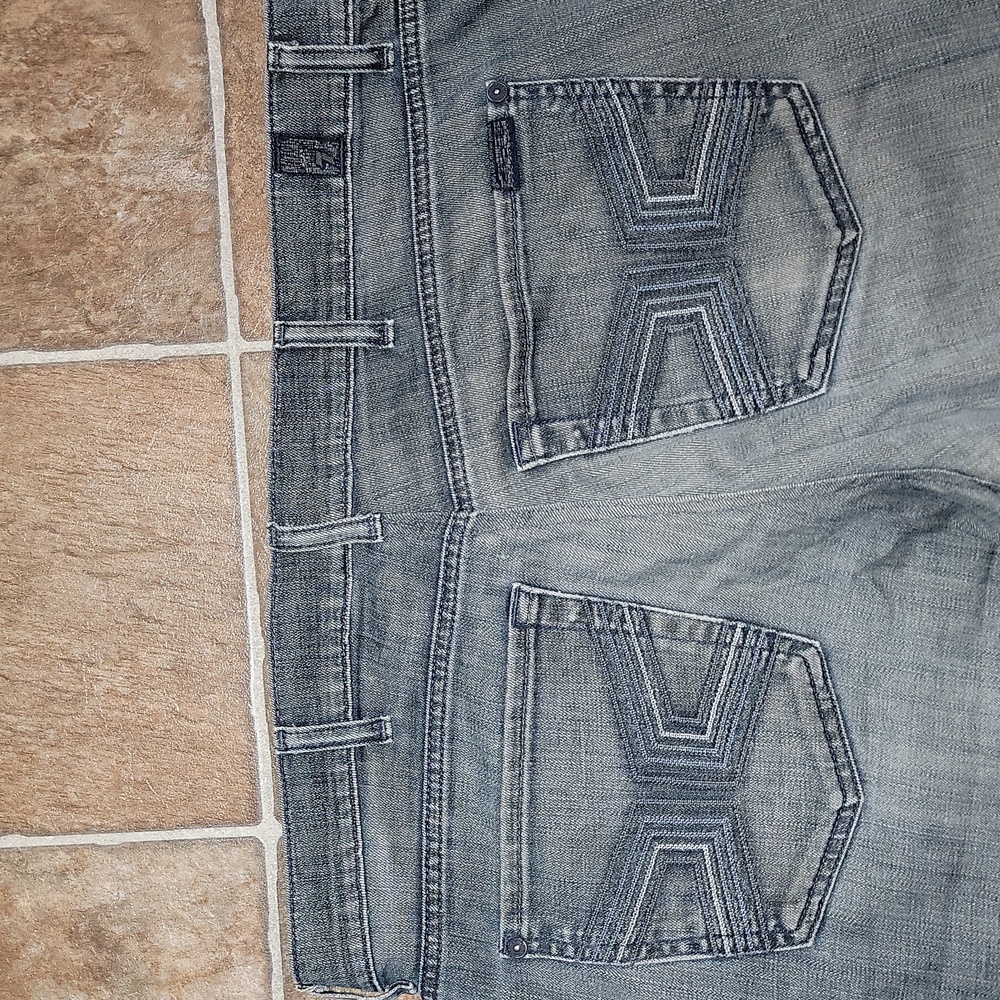 7 For All Mankind Relaxed Fit Button Fly Stretch 7FAM Mens Jeans Size 38 x 30 - Picture 7 of 9